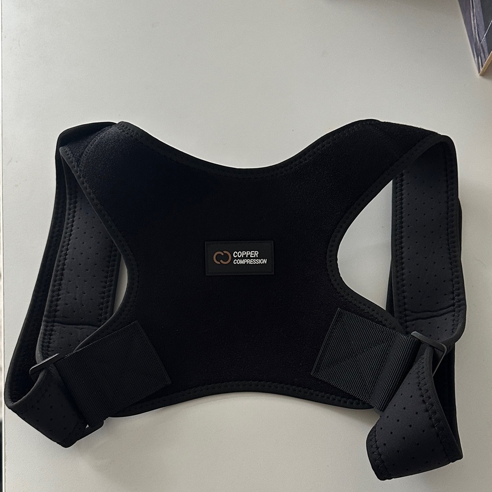 Copper Compression Black Posture Corrector S/M